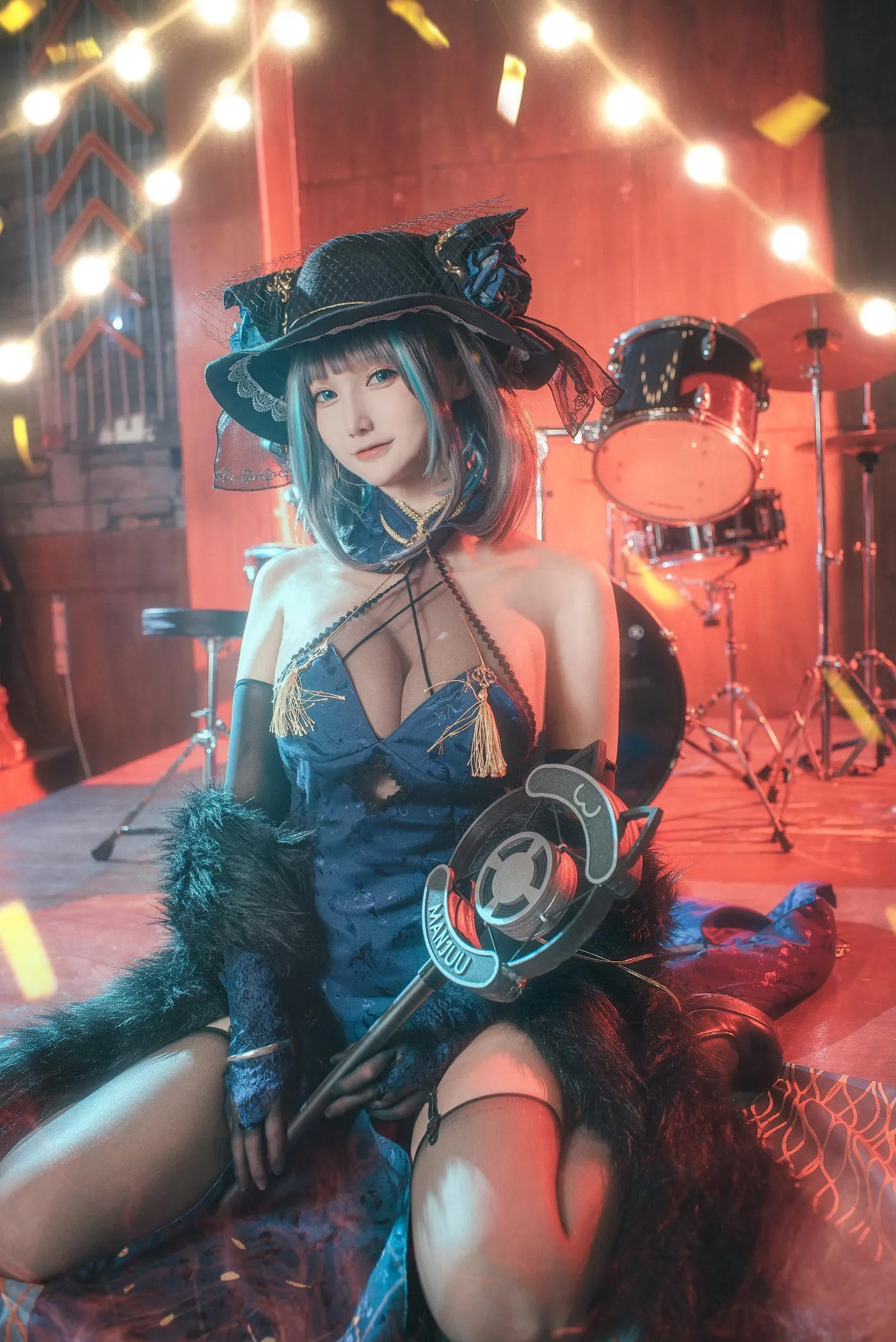 仙九Airi – NO.14 柴郡旗袍 [22P]插图5